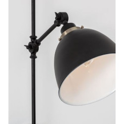 Kinkiet Loftowy regulowany Factory czarny industrialny Kinkiet Loftowy regulowany Factory czarny industrialny