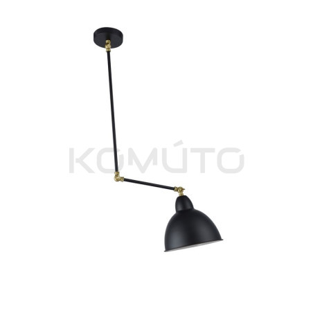 Lampa loftowa regulowana Factory czarna nowoczesna