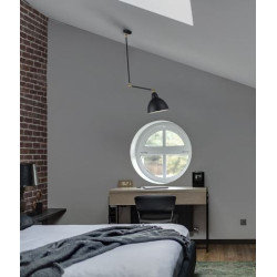 Lampa loftowa regulowana Factory czarna nowoczesna