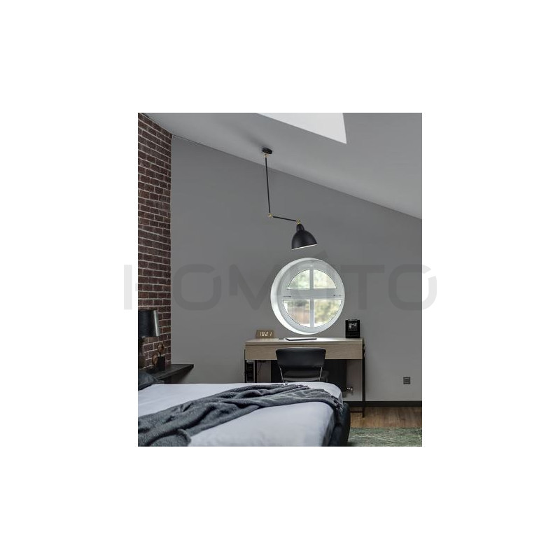 Lampa loftowa regulowana Factory czarna nowoczesna