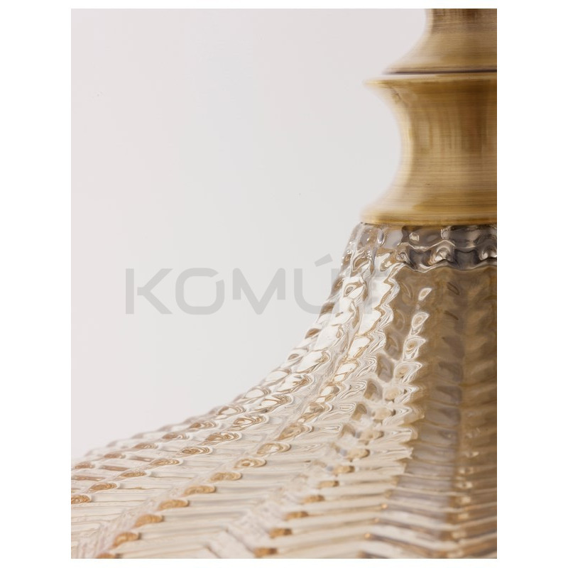 SZKLANA LAMPA WISZĄCA Monro Beżowa Vintage klasyczna SZKLANA LAMPA WISZĄCA Monro Beżowa Vintage klasyczna