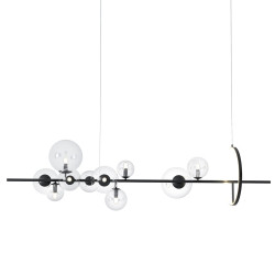 LAMPA WISZĄCA ORION LONG-120 CZARNA pozioma