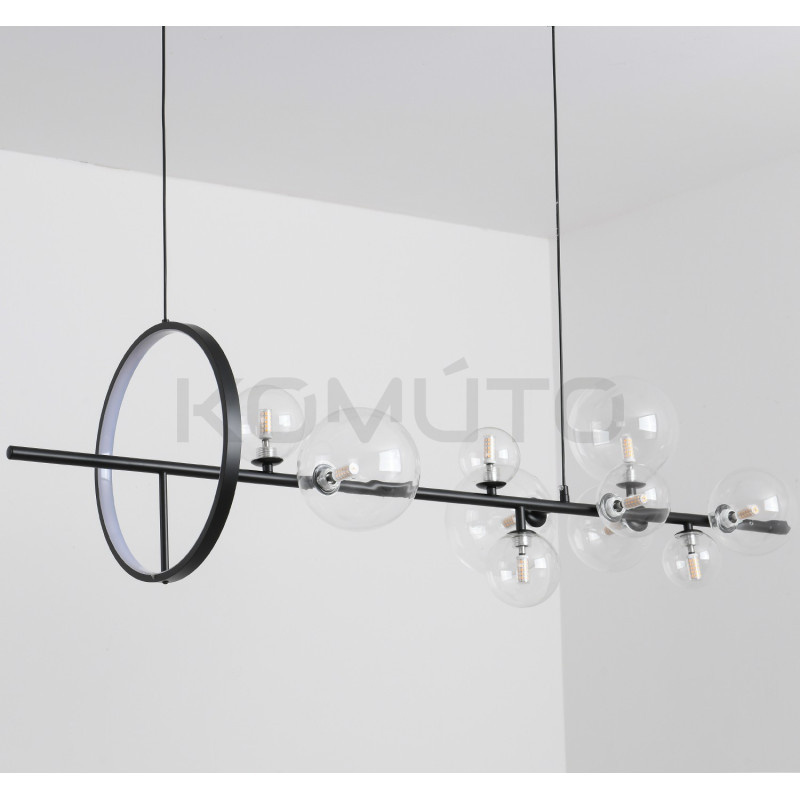 LAMPA WISZĄCA ORION LONG-120 CZARNA pozioma nowoczesna LAMPA WISZĄCA ORION LONG-120 CZARNA pozioma nowoczesna