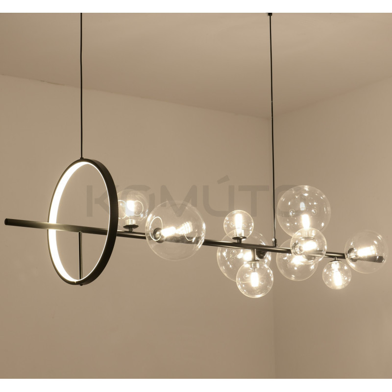 LAMPA WISZĄCA ORION LONG-120 CZARNA pozioma nowoczesna LAMPA WISZĄCA ORION LONG-120 CZARNA pozioma nowoczesna