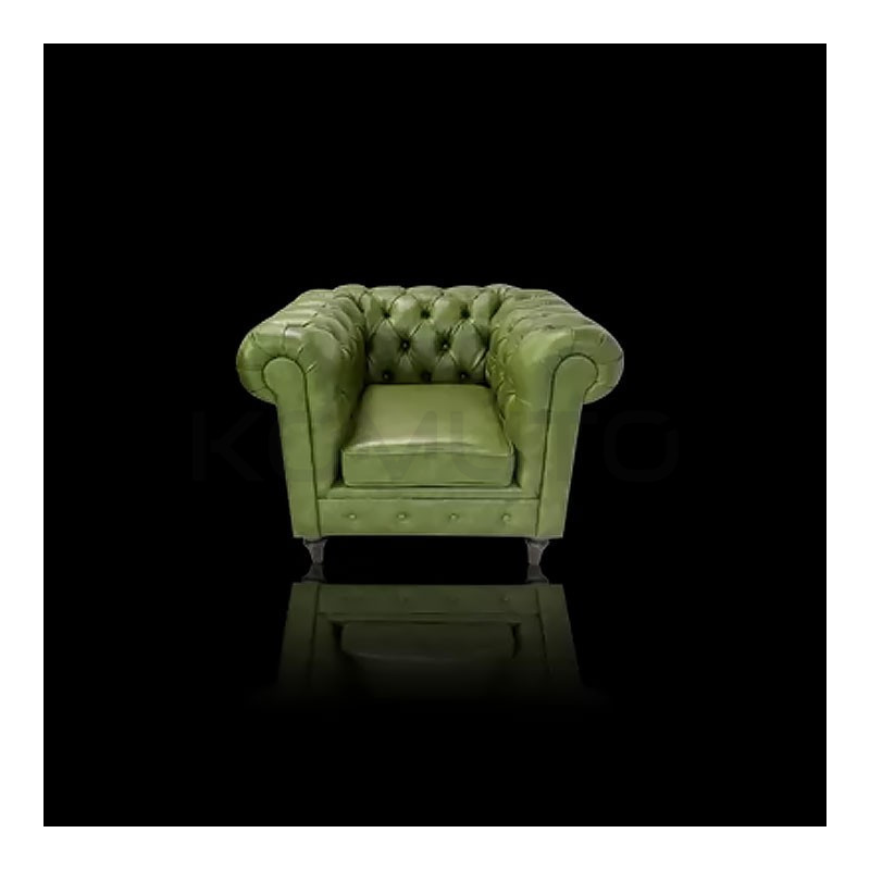 Pikowany Fotel Chesterfield Swan skóra naturalna Pikowany Fotel Chesterfield Swan skóra naturalna