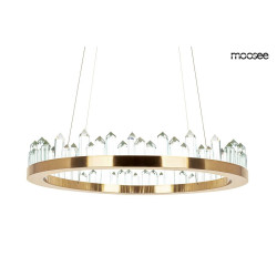 Lampa wisząca glamour NENUFAR złota kryształki