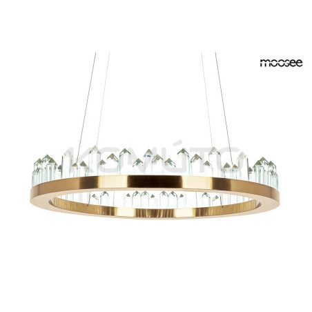 Lampa wisząca glamour NENUFAR złota kryształki