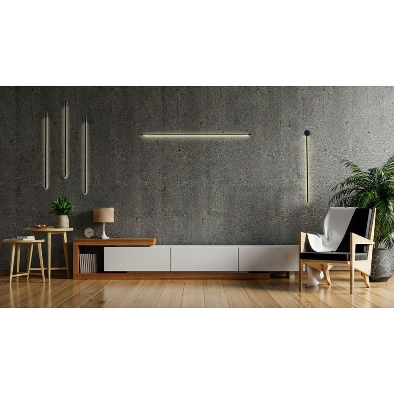 Kinkiet Ombre 60 czarny nowoczesny led Kinkiet Ombre 60 czarny nowoczesny led