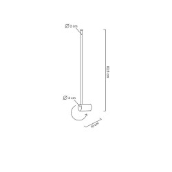 Kinkiet Ombre 60 czarny nowoczesny led Kinkiet Ombre 60 czarny nowoczesny led