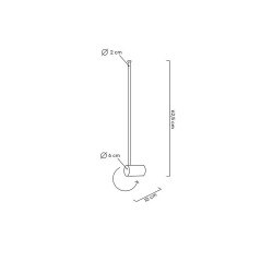 Kinkiet Ombre 60 biały nowoczesny led Kinkiet Ombre 60 biały nowoczesny led