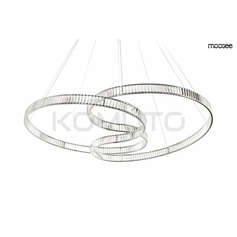 Kryształowa Lampa wisząca WAVE 160A chrom