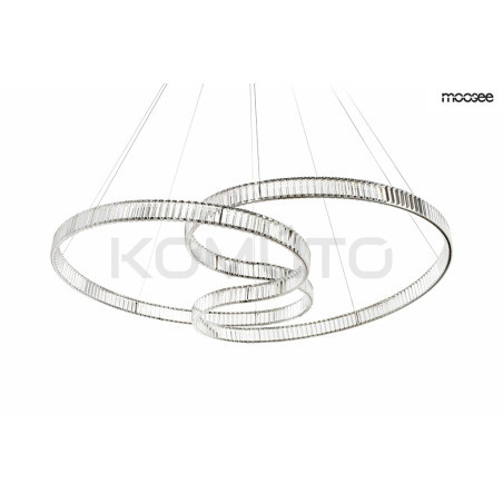 Kryształowa Lampa wisząca WAVE 160A chrom