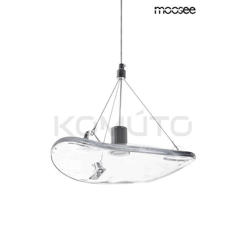 Lampa wisząca AQUA 30 przezroczysta nieregularny kształt
