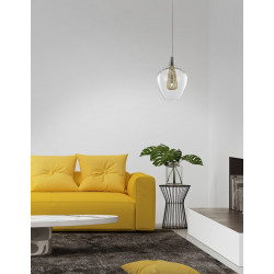 Szklana Lampa Wisząca Frame Goblet przezroczysta złota Szklana Lampa Wisząca Frame Goblet przezroczysta złota