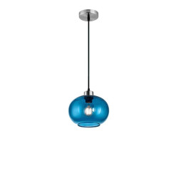 Szklana lampa wisząca Depth niebieska 30
