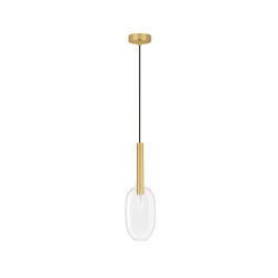 Lampa wisząca Laboratory Cylinder bezbarwne szkło