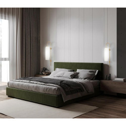 Kinkiet glamour Slack Biały szklany z elementami złota