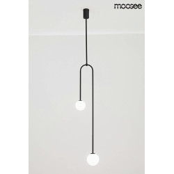 Lampa wisząca LOW czarna nowoczesna asymetryczna 2 klosze Lampa wisząca LOW czarna nowoczesna asymetryczna 2 klosze