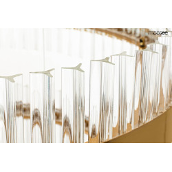 Duża Lampa wisząca glamour GHIA 5 złote okręgi nowoczesna Duża Lampa wisząca glamour GHIA 5 złote okręgi nowoczesna