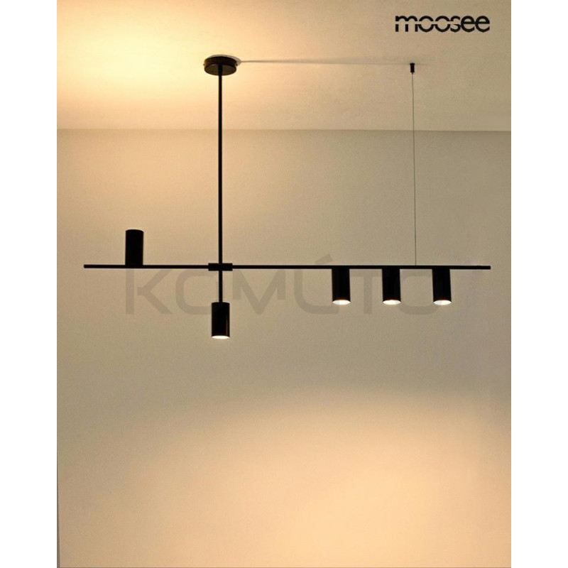Lampa wisząca pozioma MODERNO 120 czarna nad wyspę Lampa wisząca pozioma MODERNO 120 czarna nad wyspę