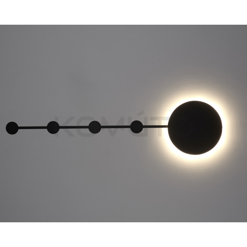 Kinkiet Shadow Clex 1 lampa ścienna Ledowa czarna Kinkiet Shadow Clex 1 lampa ścienna Ledowa czarna