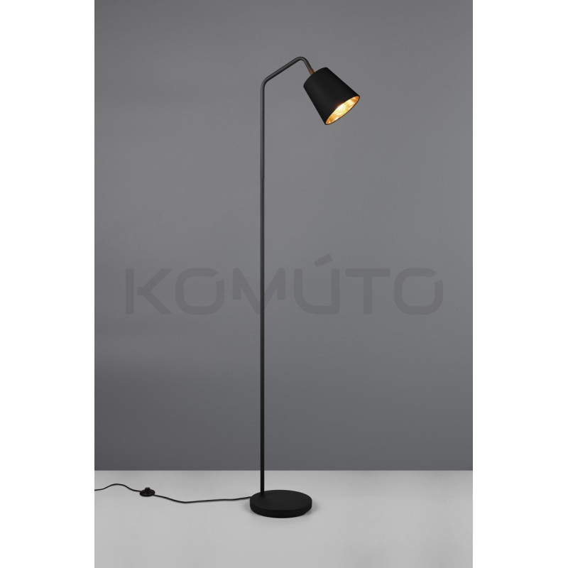 Lampa Podłogowa Flamingo czarna nowoczesna