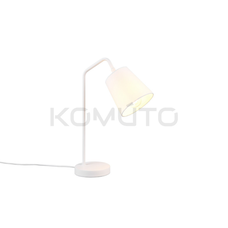 Lampa Stołowa Flamingo biała nowoczesna