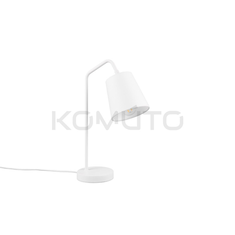 Lampa Stołowa Flamingo biała nowoczesna