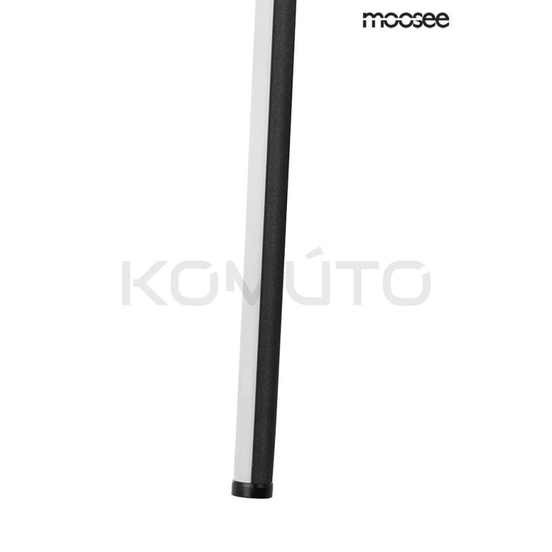 Lampa wisząca Ombre 60 rurka czarna nowoczesna led