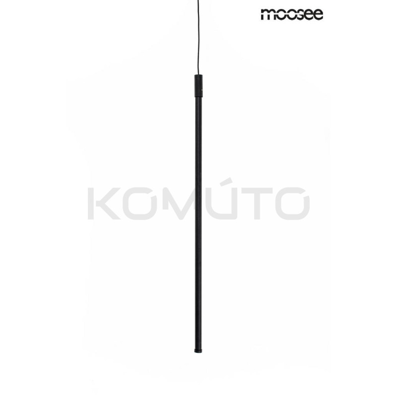 Lampa wisząca Ombre 80 rurka czarna nowczesna led