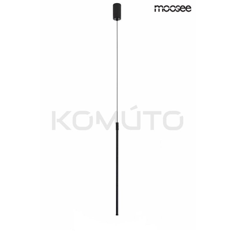 Lampa wisząca Ombre 80 rurka czarna nowczesna led