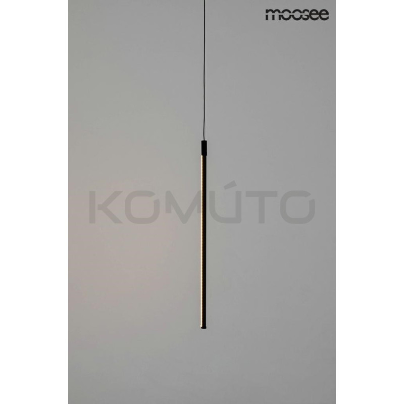 Lampa wisząca Ombre 80 rurka czarna nowczesna led