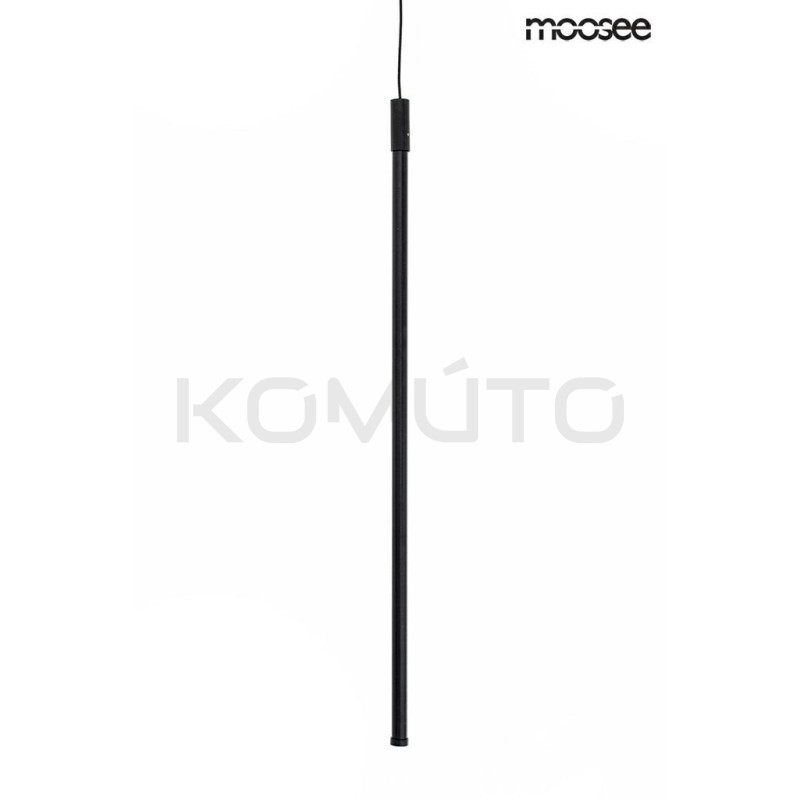 Lampa wisząca Ombre 80 rurka czarna nowczesna led