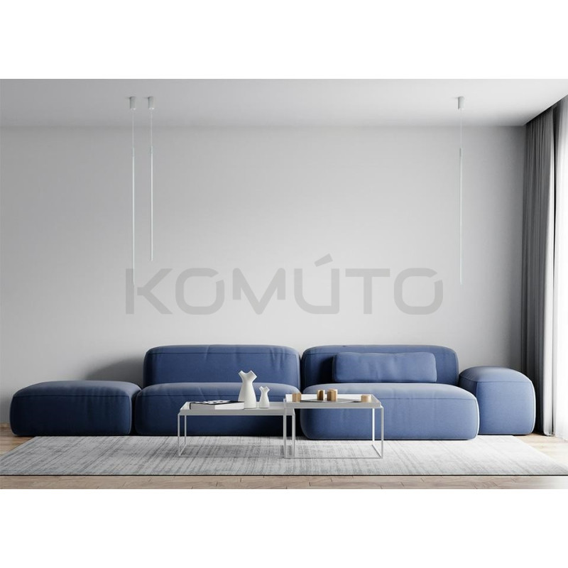 Lampa wisząca Ombre 80 rurka biała nowoczesna led Lampa wisząca Ombre 80 rurka biała nowoczesna led