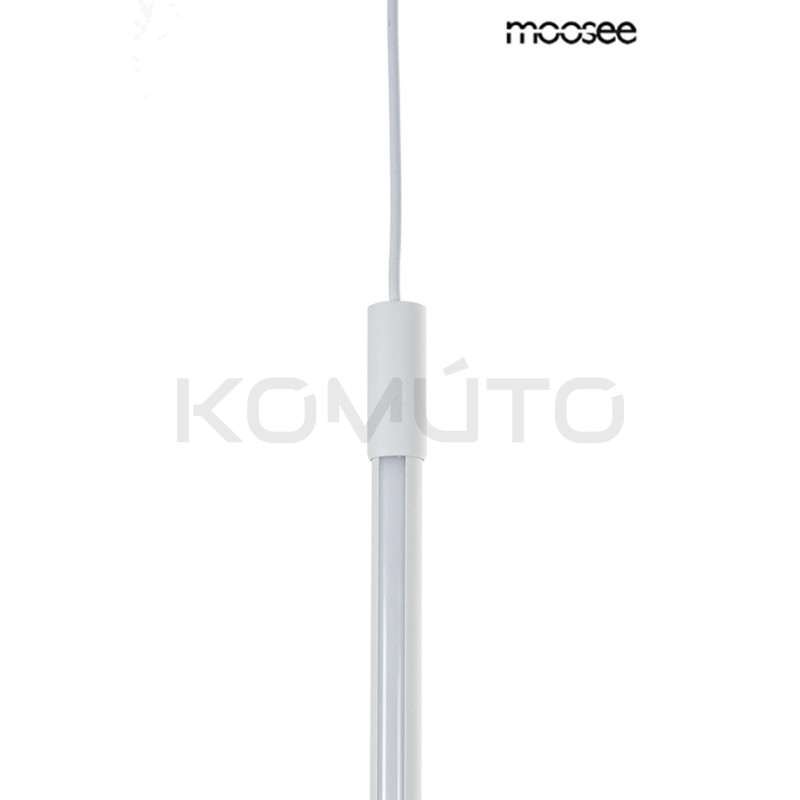 Lampa wisząca Ombre 80 rurka biała nowoczesna led Lampa wisząca Ombre 80 rurka biała nowoczesna led