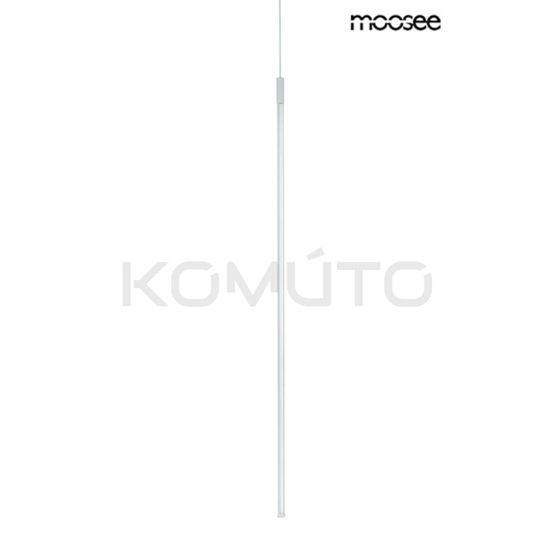Lampa wisząca Ombre 80 rurka biała nowoczesna led
