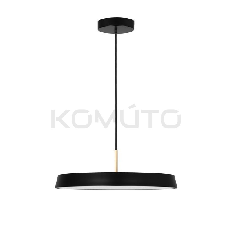 Lampa wisząca Milagro czarna ze złotymi detalami