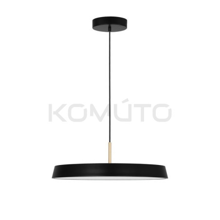 Lampa wisząca Milagro czarna ze złotymi detalami