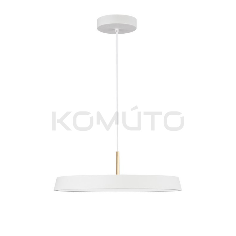 Lampa wisząca Milagro biała  ze złotymi detalami
