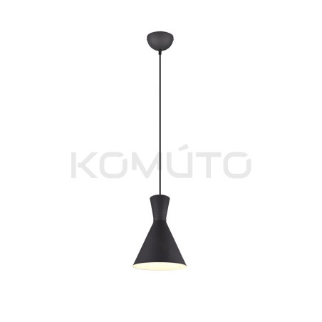 Czarna Lampa wisząca Pelikan Tall  smukła
