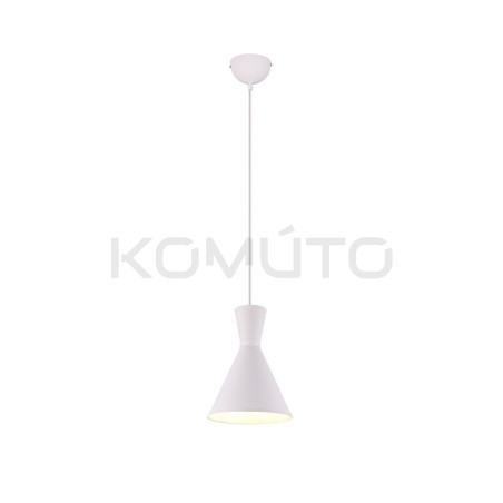 Lampa wisząca Pelikan Tall biała smukła