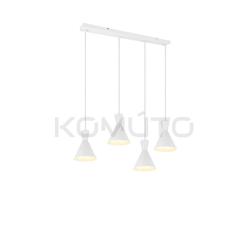 Lampa wisząca Pelikan Line 4 biała pozioma