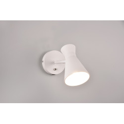 Nowoczesny Kinkiet Pelikan z włącznikiem biały Nowoczesny Kinkiet Pelikan z włącznikiem biały