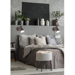 Nowoczesny kinkiet Pelikan z włącznikiem czarny Nowoczesny kinkiet Pelikan z włącznikiem czarny