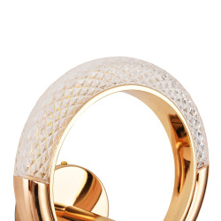 KINKIET glamour JEWEL Ring 21 złoty okrąg zdobiony