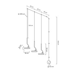 Kinkiet wiszący FLAT 3