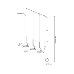 Kinkiet wiszący FLAT 3