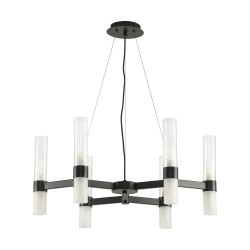 Lampa wisząca czarna Candela 6 ramienna 70