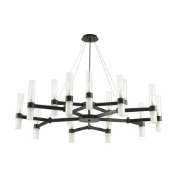 Lampa wisząca czarna Candela 15 ramienna 120