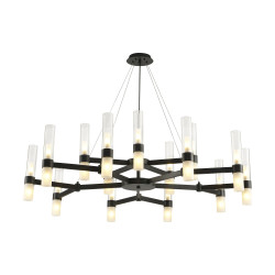 Lampa wisząca Candela 15 ramienna czarna 120 Lampa wisząca Candela 15 ramienna czarna 120